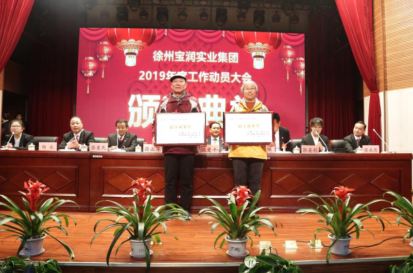 星空手机官方网站_星空(中国)2019年度工作动员大会---集团公司领导为先进单位和先进个人代表颁奖